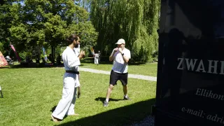 Karate am Chilef&auml;scht (Foto: Claude Meier)